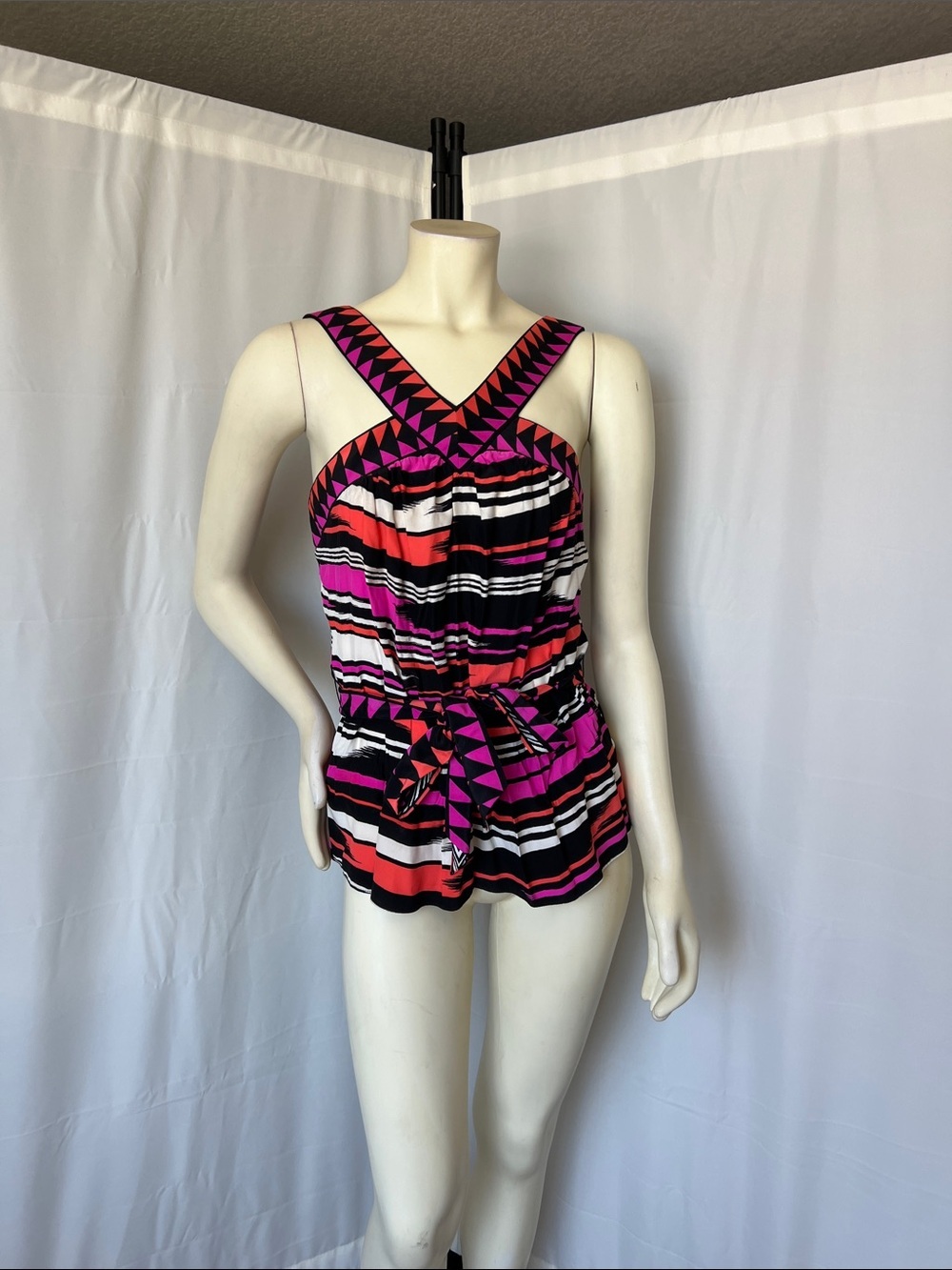Alice & Trixie Silk Waist Tie Top